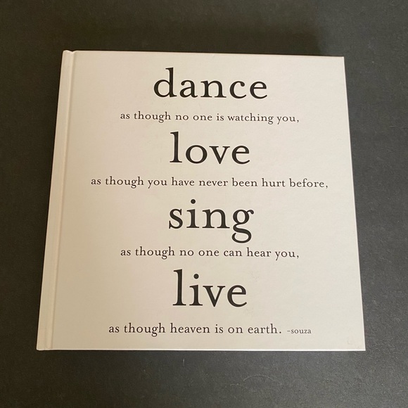 Quotable blank lined pages dance love sing live journal  new - Picture 1 of 13